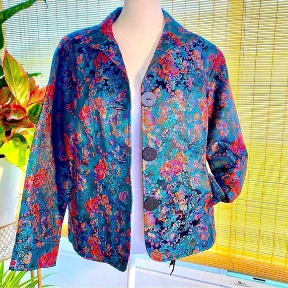 NEW BUTTON DOWN SINGLE BREASTED JACKET W/DROP POCKETS by DRAPER’S & DAMON’S PM - Picture 15 of 16